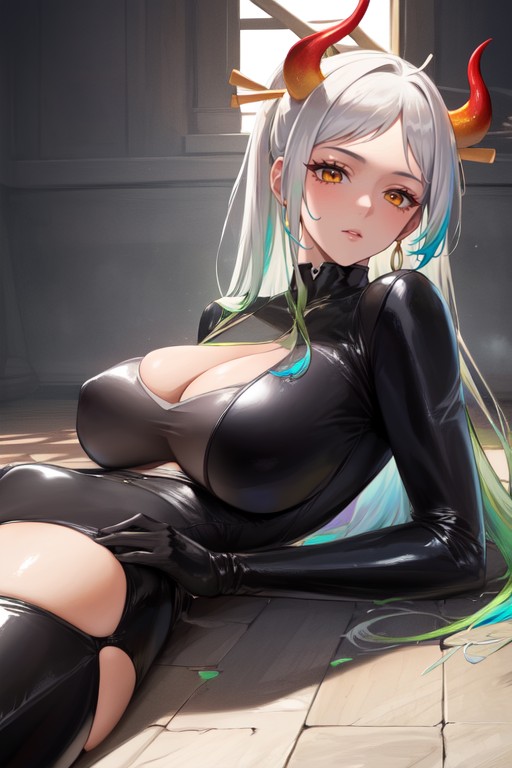 Leather Costume, Latex Suit, Bodysuit Hentai AI Porn