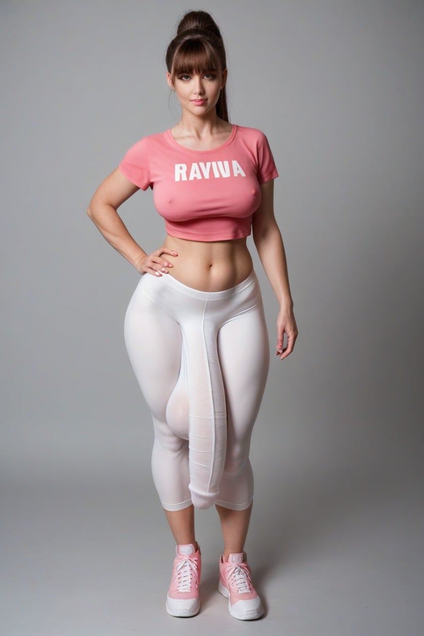 Bangs, Massive Round Huge Bulge, Full Body Shemale AI Porn