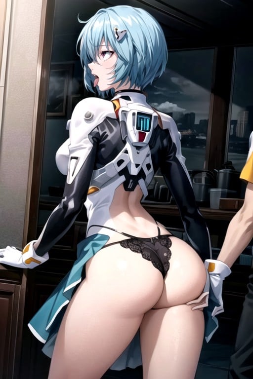 Ayanami Rei (evangelion), Ahegao, Lifting Skirt Hentai AI Porn