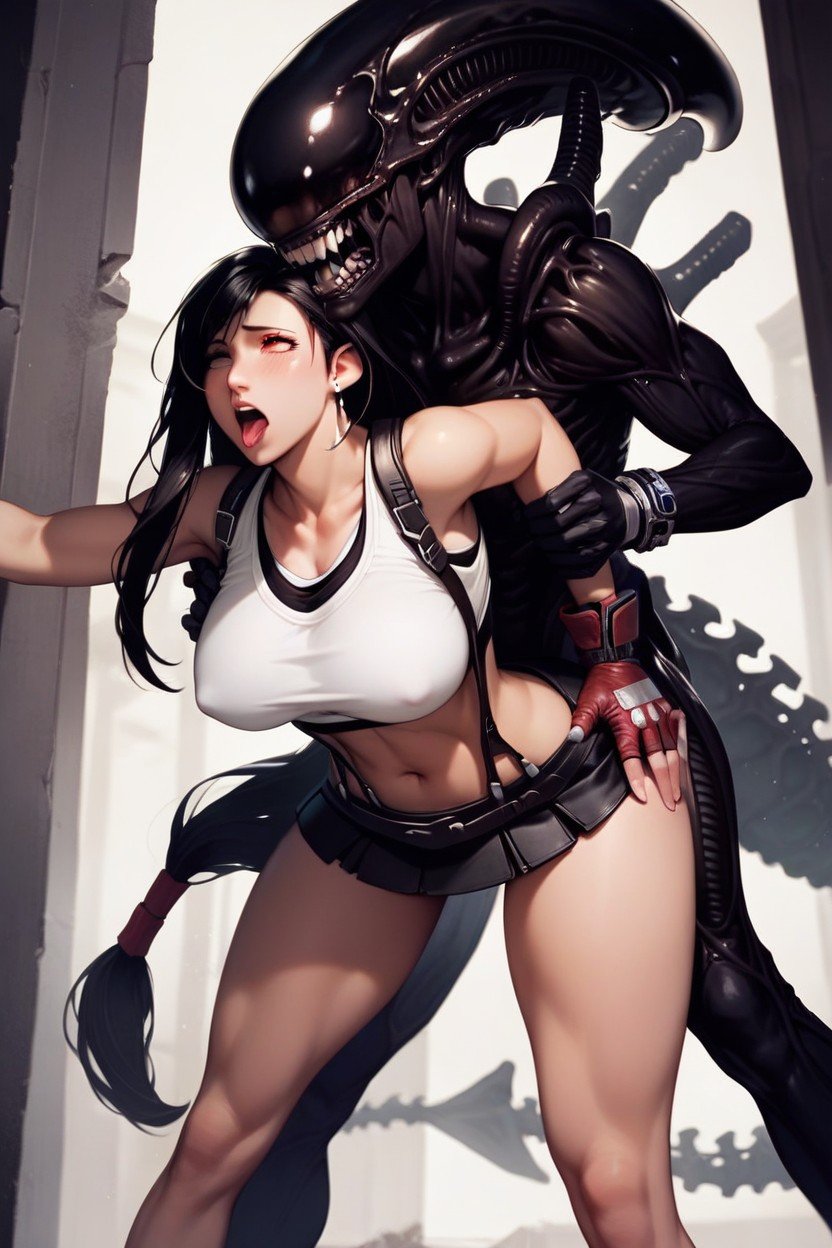 Getting Fucked By A Xenomorph, Tifa Lockhart, 巨臀AI黃片