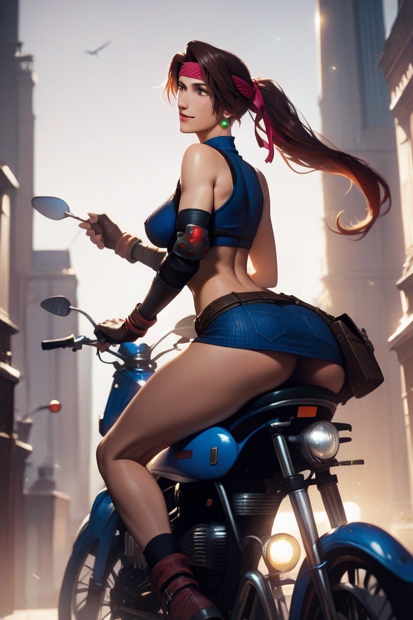 Jessie Rasberry From Final Fantasy Vii, Peito Médio, Bunda Enorme Pornografia de IA