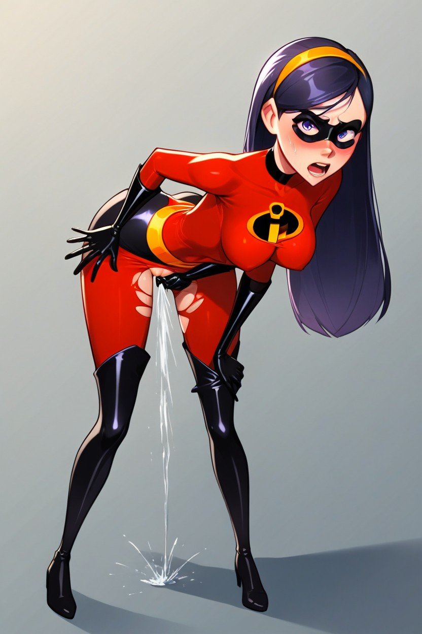 Embarrased, Female Masturbation, The Incredibles AI Porn