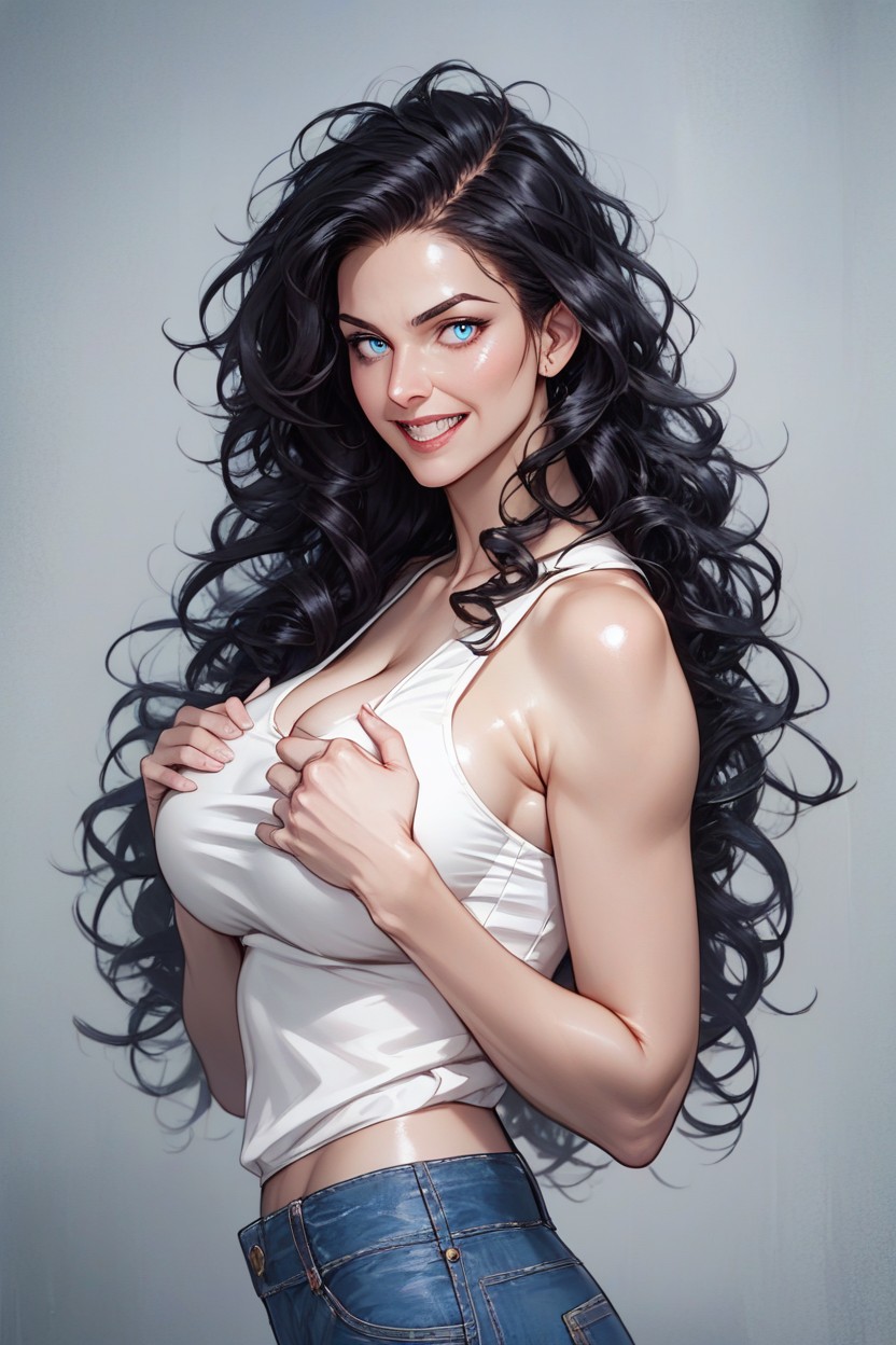 Cabelo Longo, Hyperrealistic, Magrelo Hentai IA pornografia