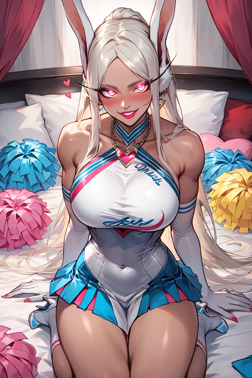 Miniskirt, Looking At Viewer, Colored Nails Hentai AI Porn