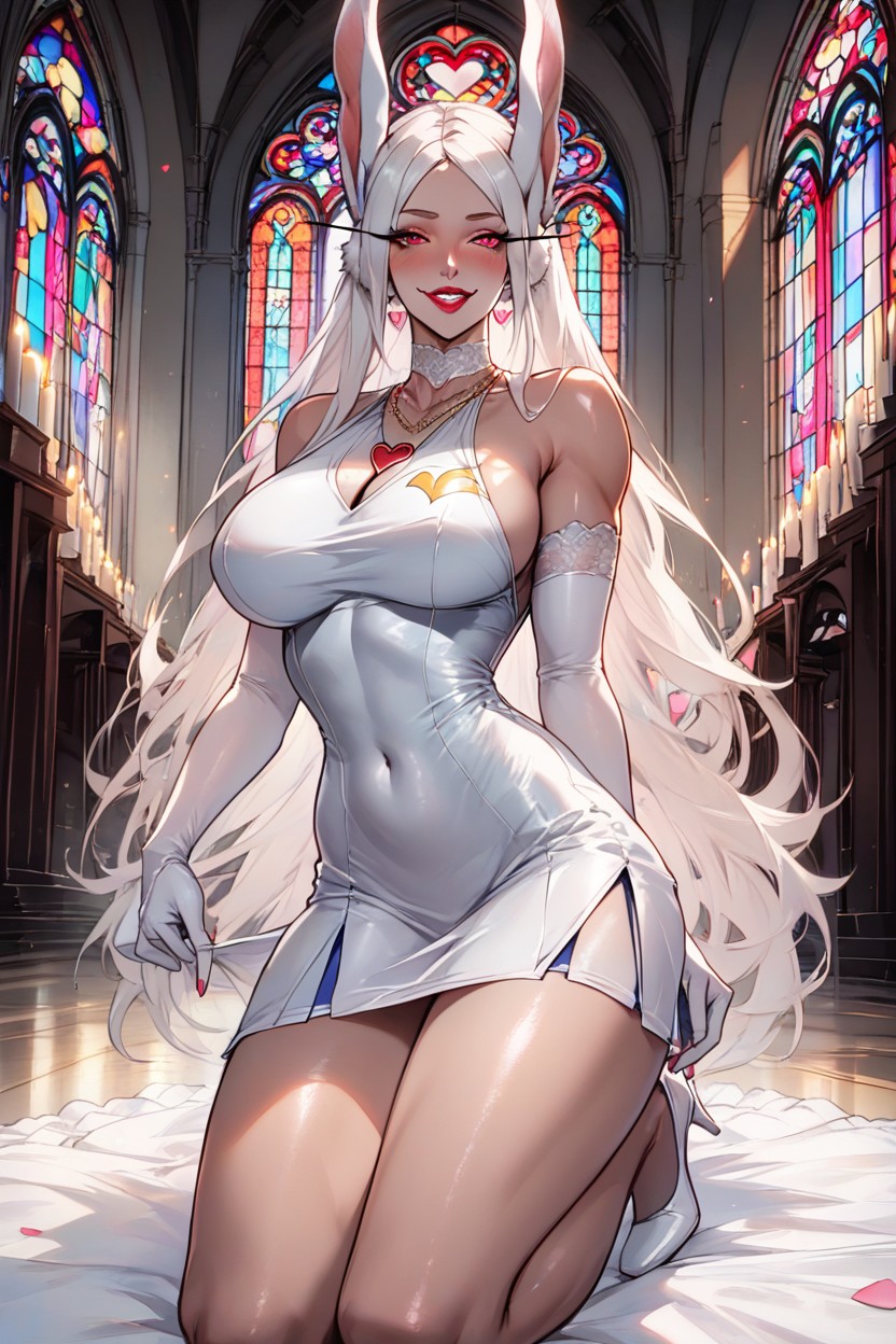 Seductive Face, Perfect Body, Heart Necklace Hentai AI Porn