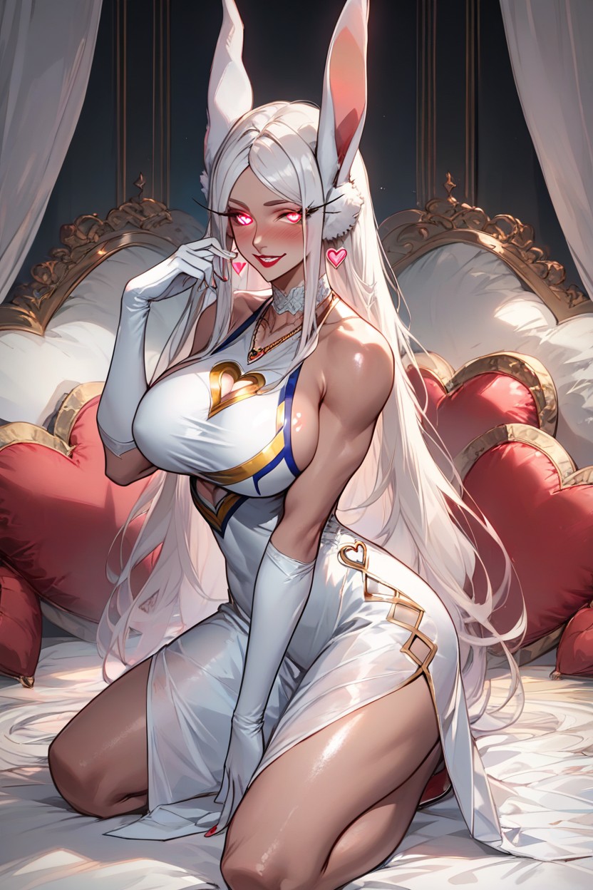 Colored Nails, Elegant Gloves, Perfect Face Hentai AI Porn