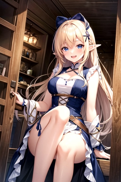 Blue Eyes, Medieval, Cute AI Porn