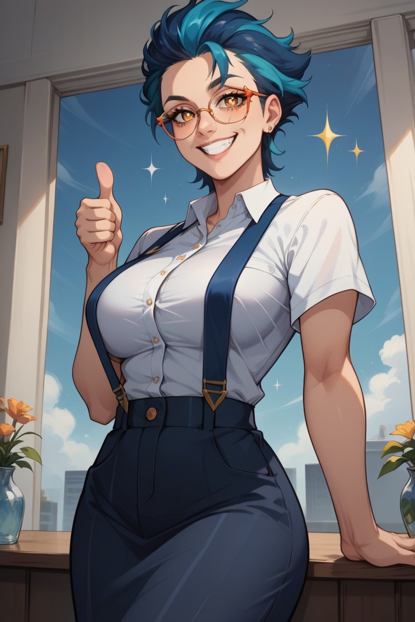 Sparkle Pupils, Sparkles Near Face, Women Азиатское AI порно