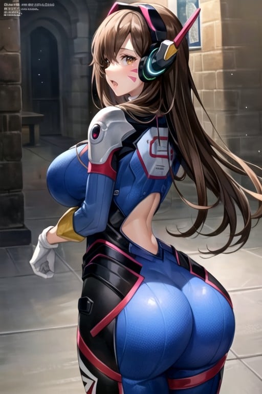 Masmorra, Orgasmo, D'va (overwatch) Pornografia de IA