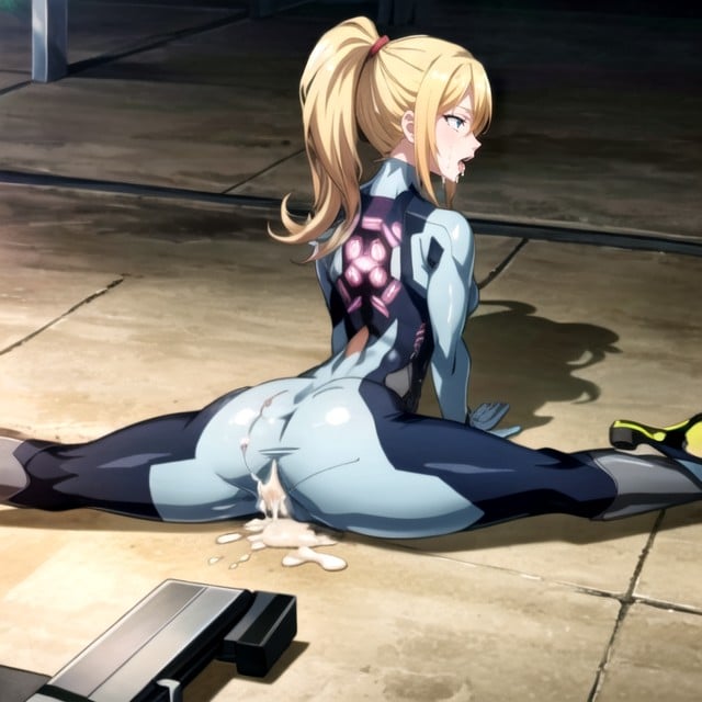 Screencap, Samus (metroid), Divisões (vista Traseira) Pornografia de IA