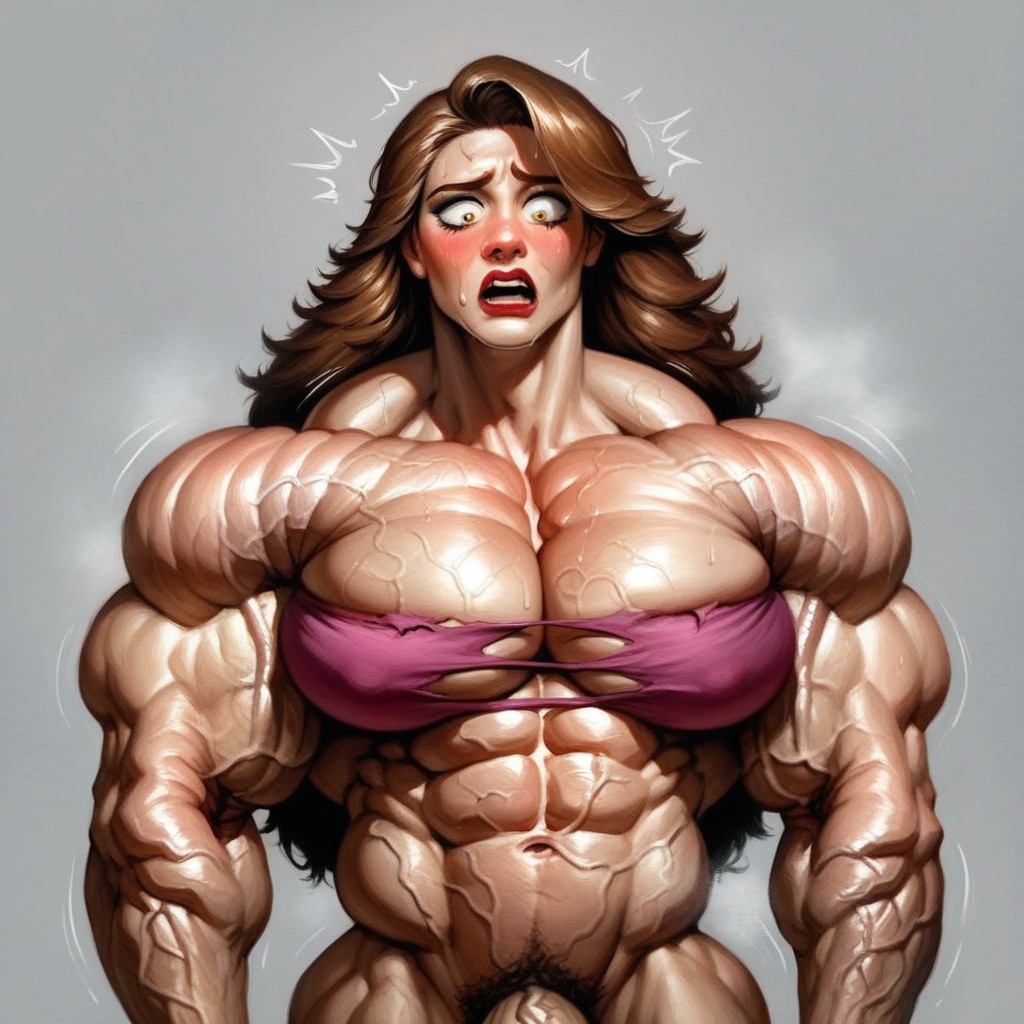 Long Length, Rapunzel Style, Veins Expansion Shemale AI Porn