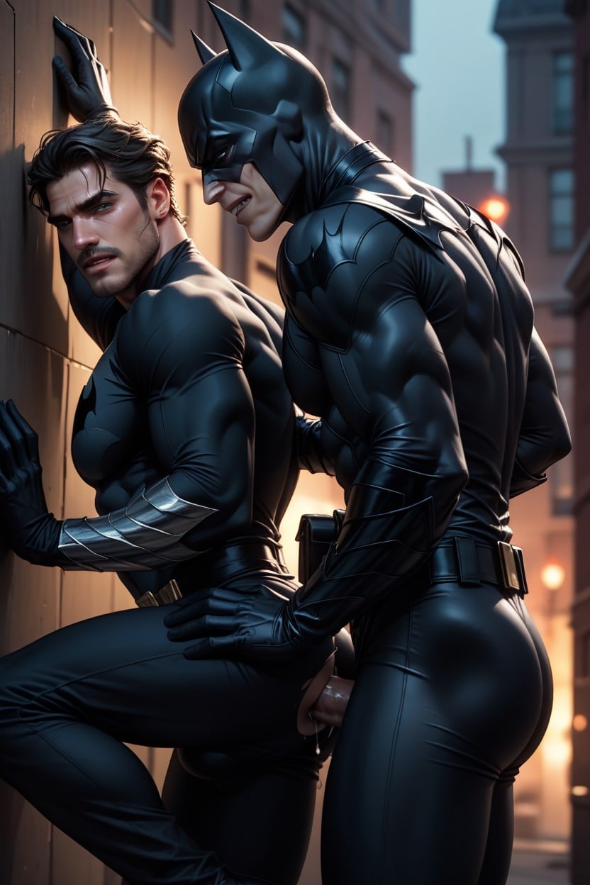 Anal Gay Sex Against Wall, Porn Gay, Nightwnig Fucked By Batman 게이 AI 포르노