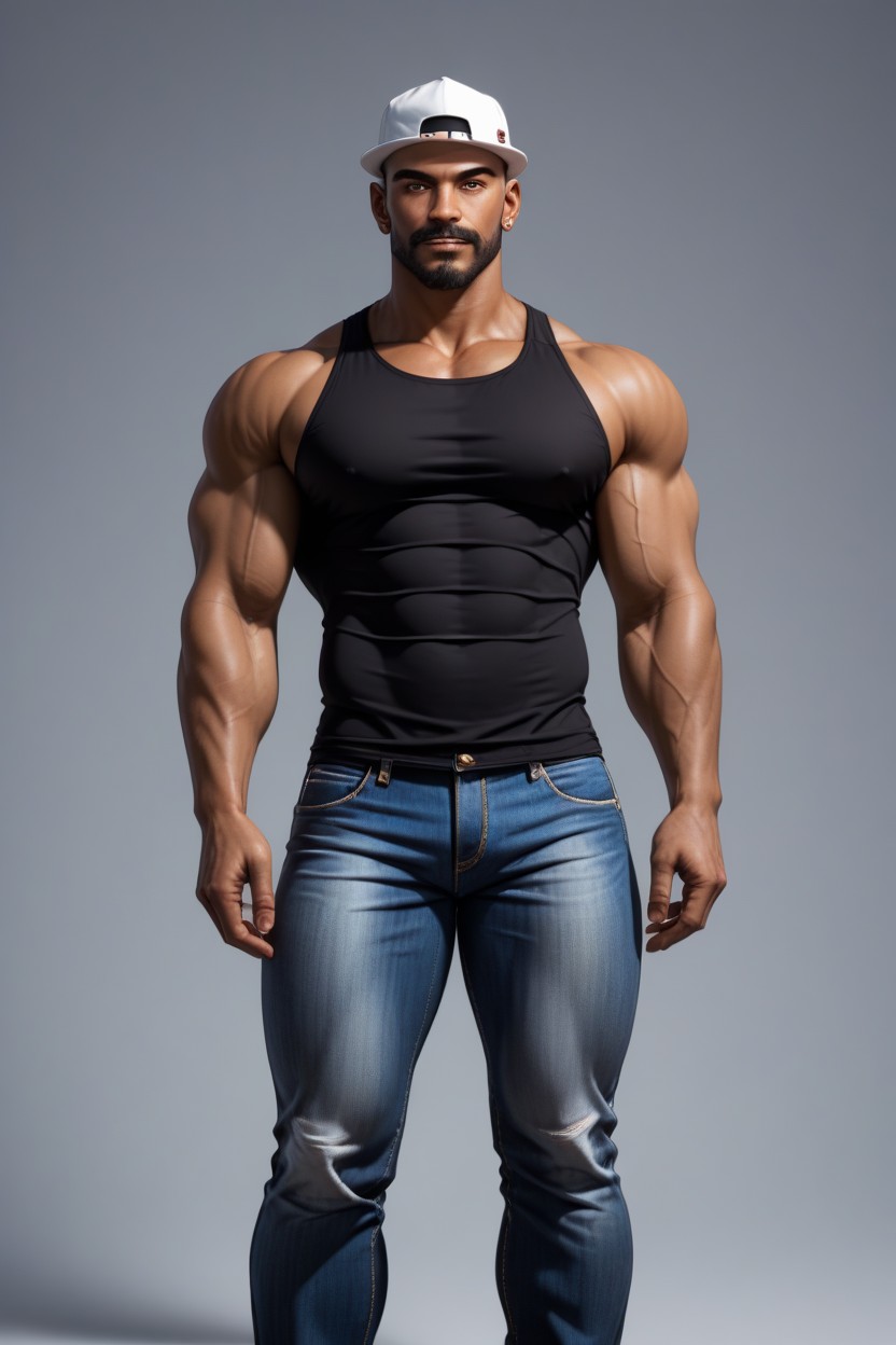 Cap, Jeans, Witty AI Gay Porn
