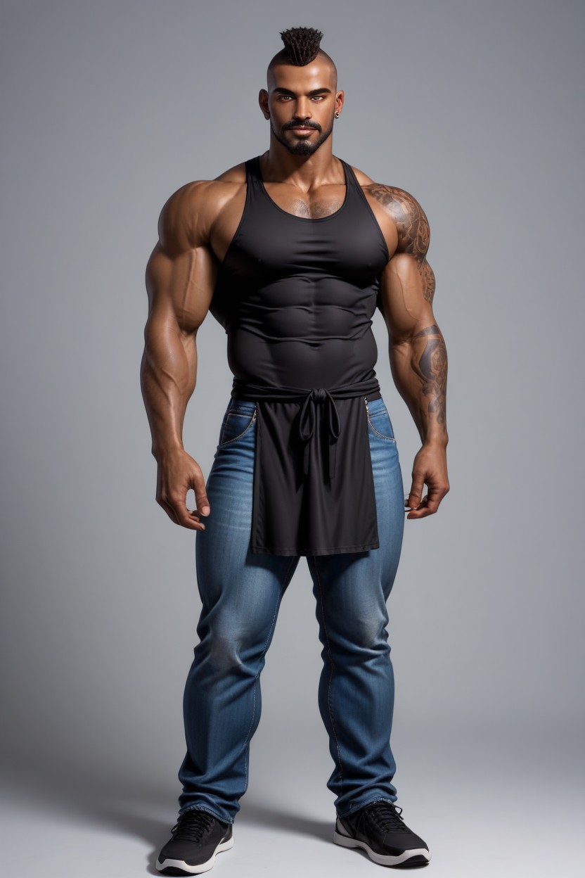 Huge Man, Suave, Muscular AI Gay Porn