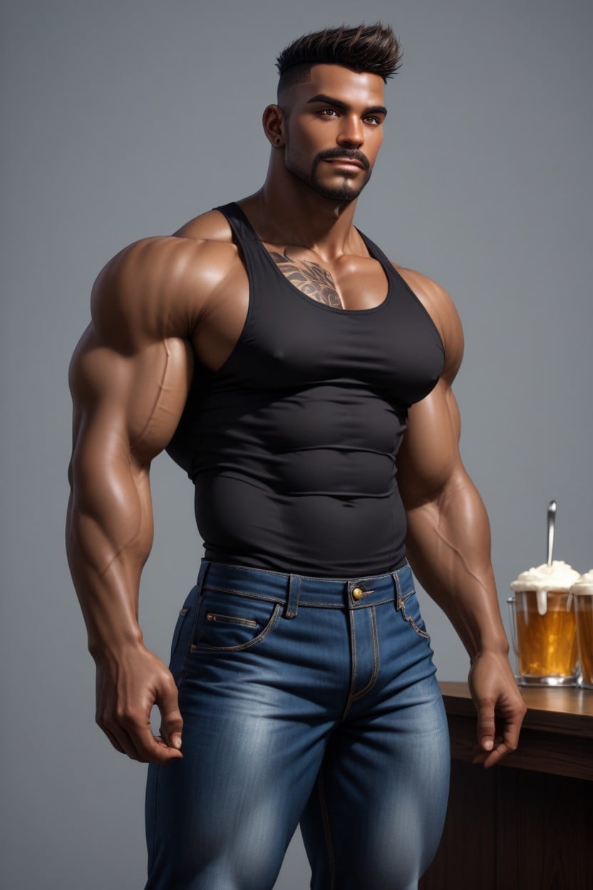 Seductive, Front View, Apron AI Gay Porn