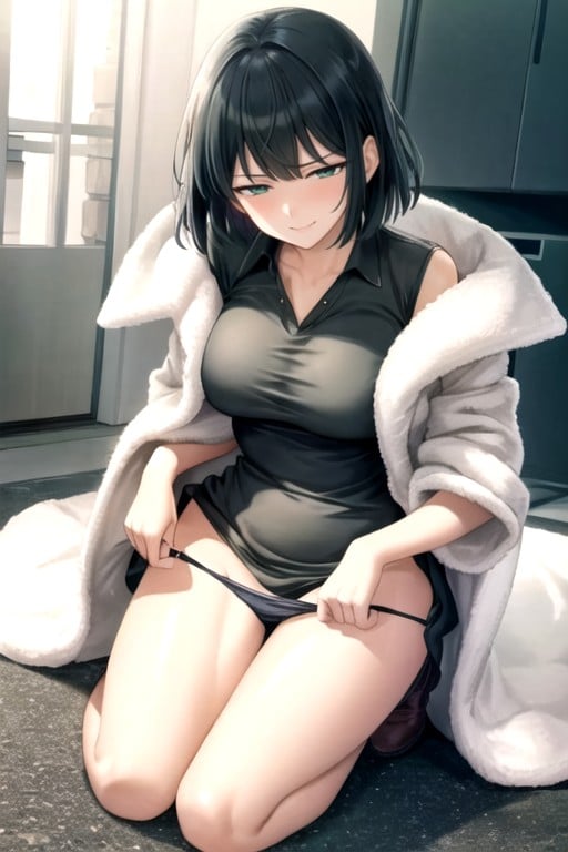 Kneeling, Pulling Down Panties, Fubuki (one Punch Man) AI Porn