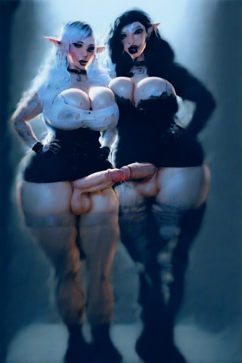 Butt Plug, Body Writing, Corset Shemale AI Porn
