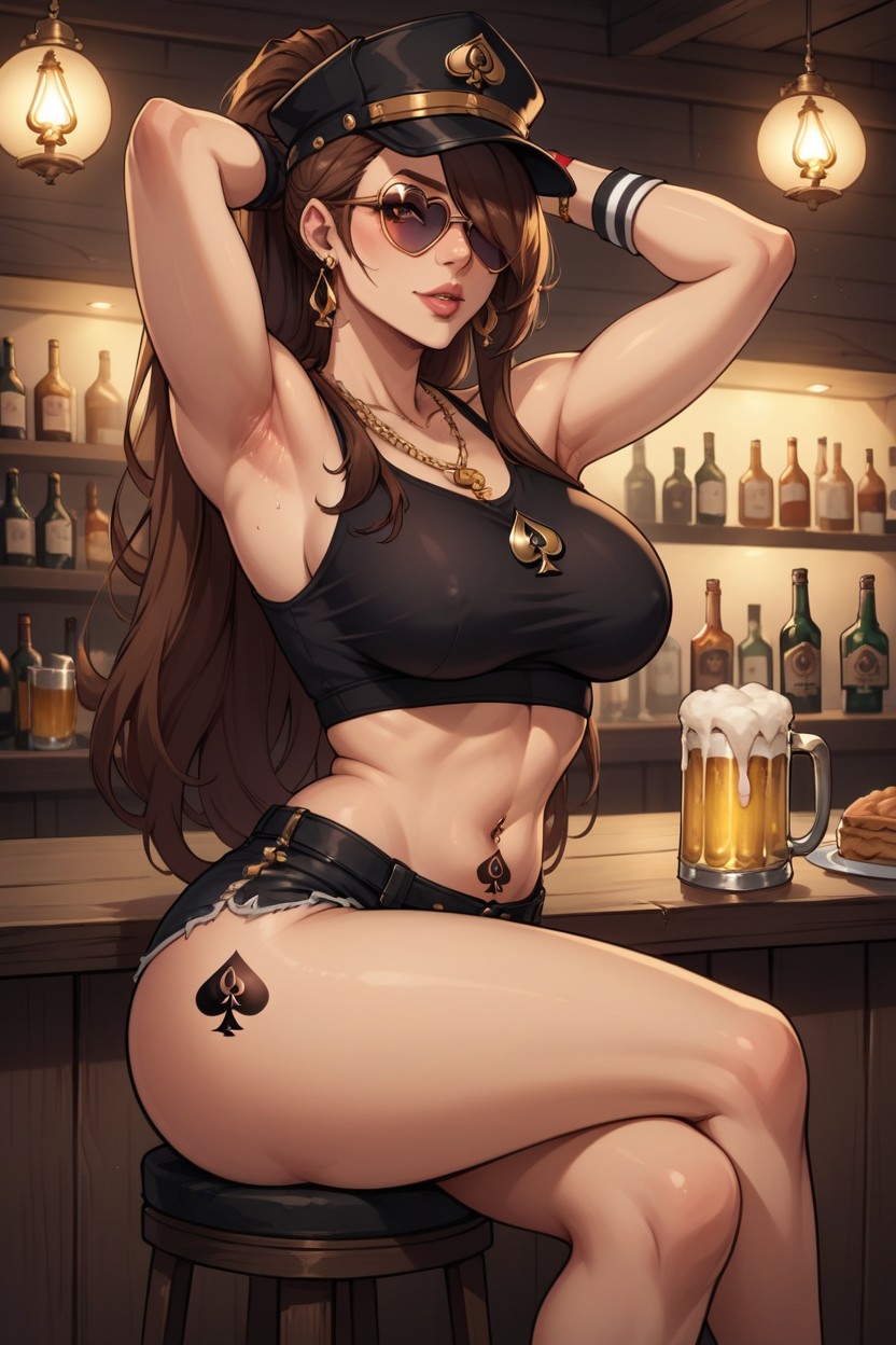 Long Hair, Fair Skinned Female, Armpits Hentai AI Porn