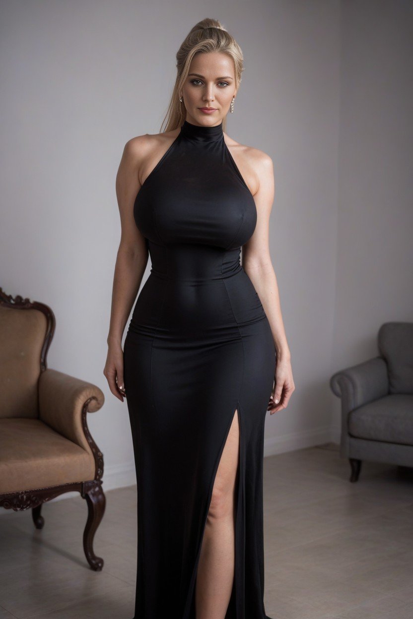 Milf, ’s, Black Tight Dress AI Porn