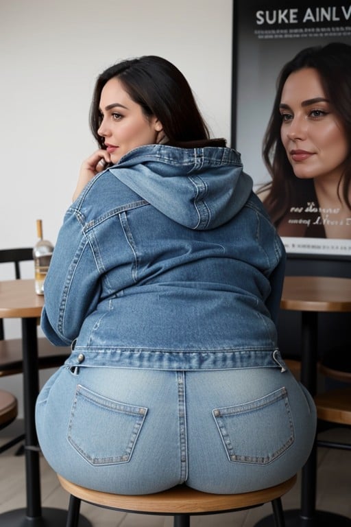 Ssbbw, Veste En Jean, CaféPorno IA