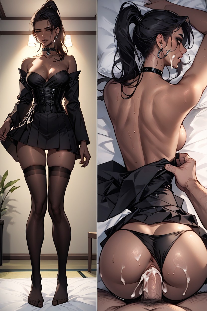 Fucked, Unbuttoned, Open Clothes AI Porn