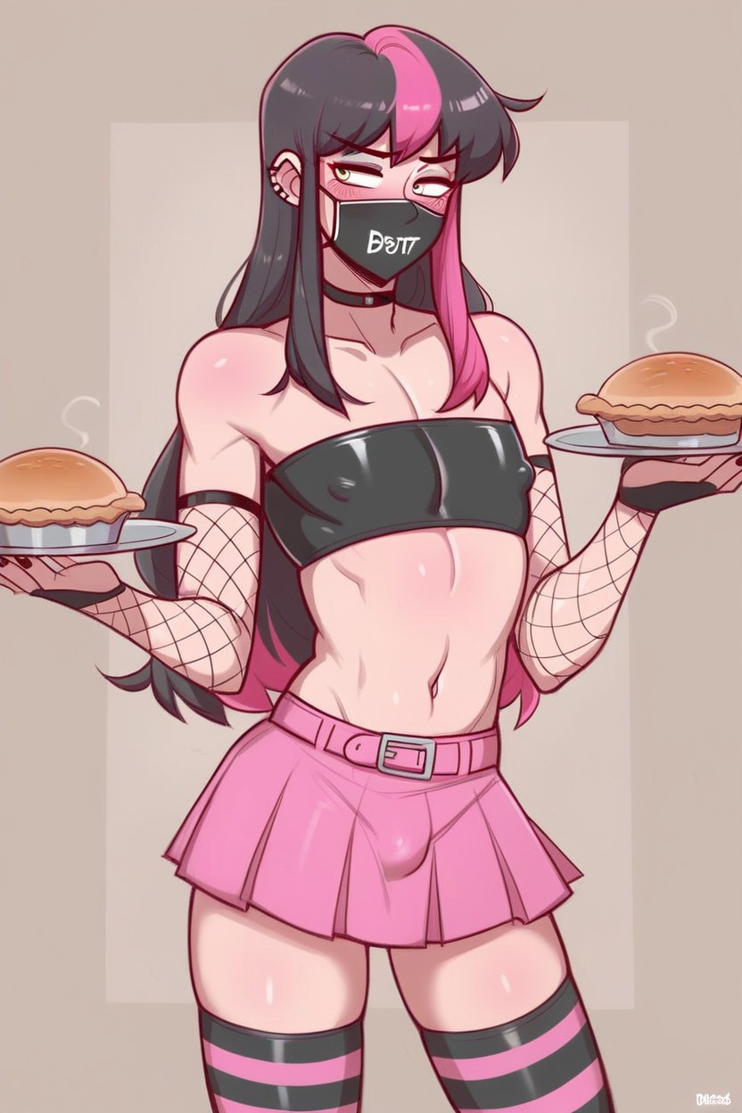 Elbow Gloves, Male, Midriff Hentai AI Porn
