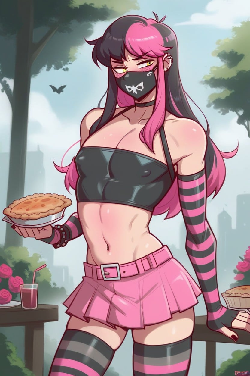 Black Hair, Midriff, Male Hentai AI Porn