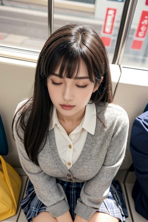 Upper Body, In Train, Bukkake Asian AI Porn
