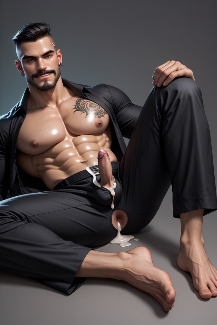 Full Body, 1 Person, 20s AI Gay Porn