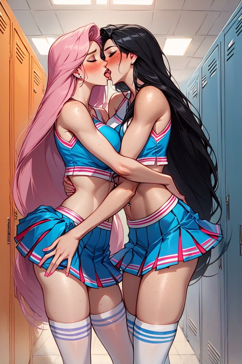 Skinny, Rapunzel, Blue Eyes AI Porn