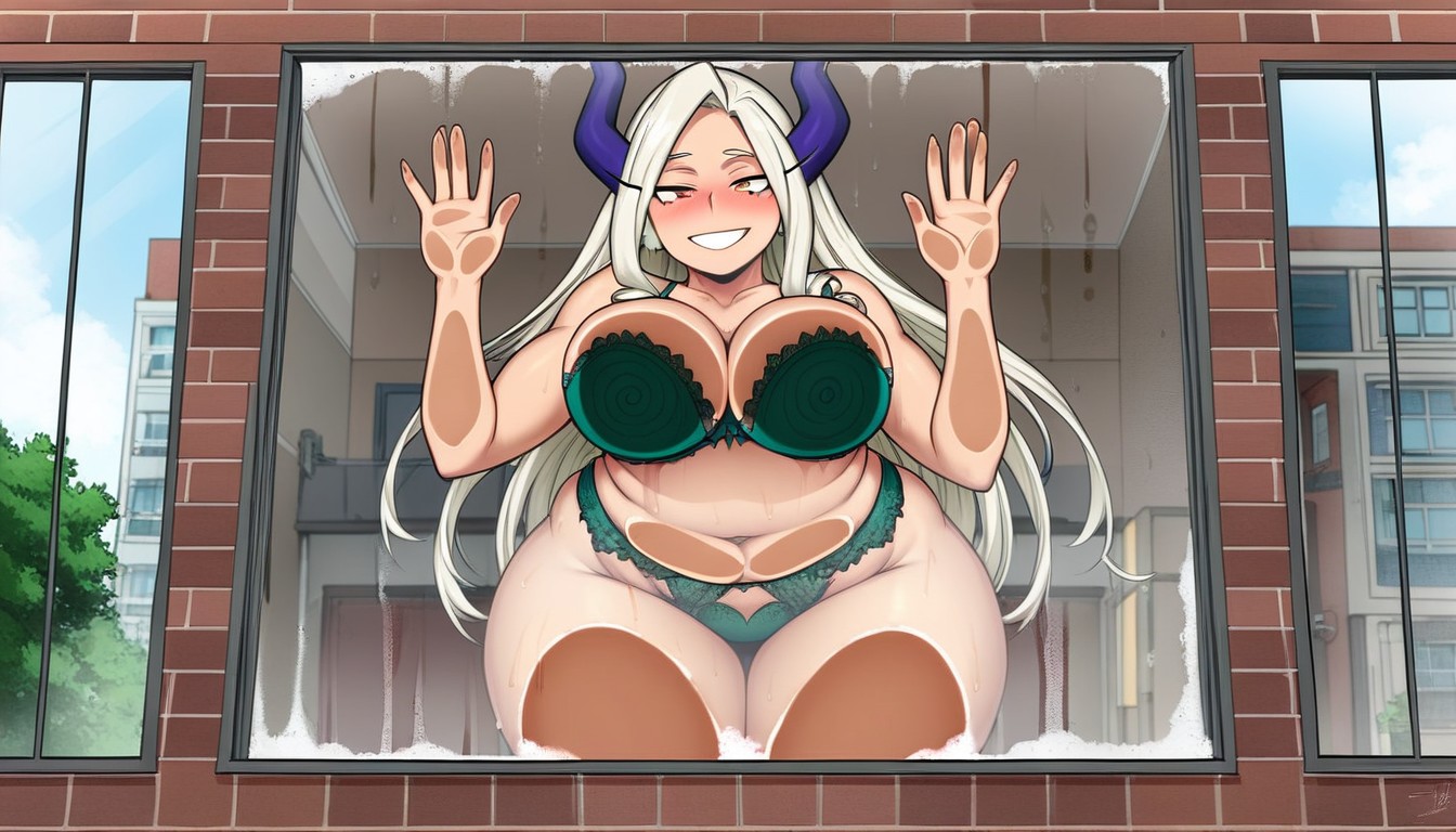 Green Thong, Blushing Face, Green Lingerie Hentai AI Porn