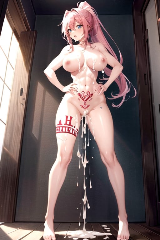 Cum On Walls, Fluffy Hair, Cumshots Hentai AI Porn