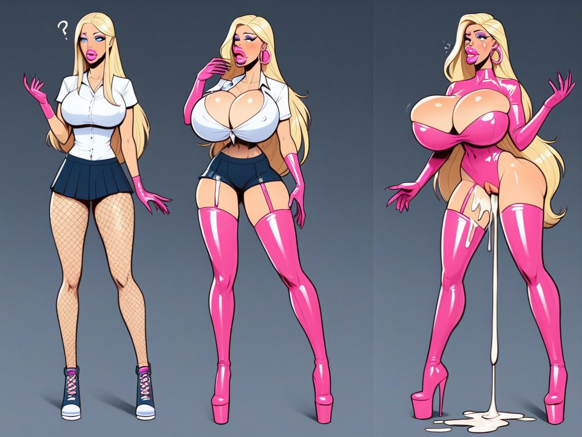Multiple Views, Rounded Ass, Transformation Breasts AI Porn
