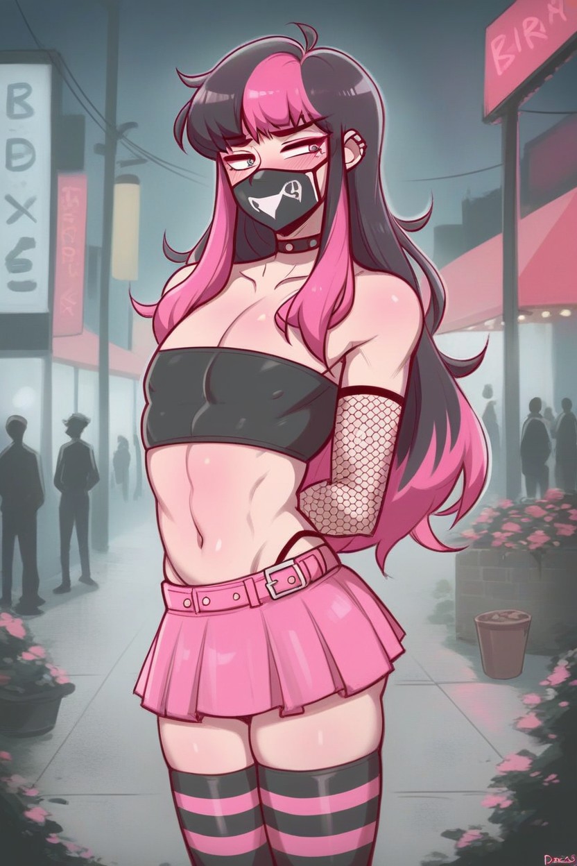 Microskirt, Toned Female, Toned Body Hentai AI Porn