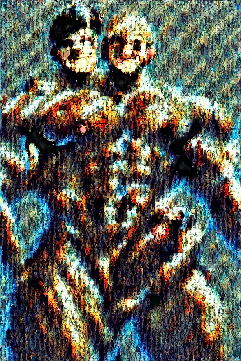 Huge Muscles, Dark Skinned Black Man, Buzz Hair AI Gay Porn
