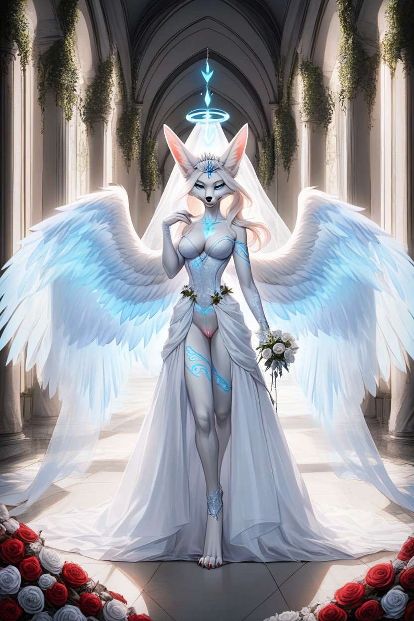 Angelic, Angel, Backlit Furry AI Porn