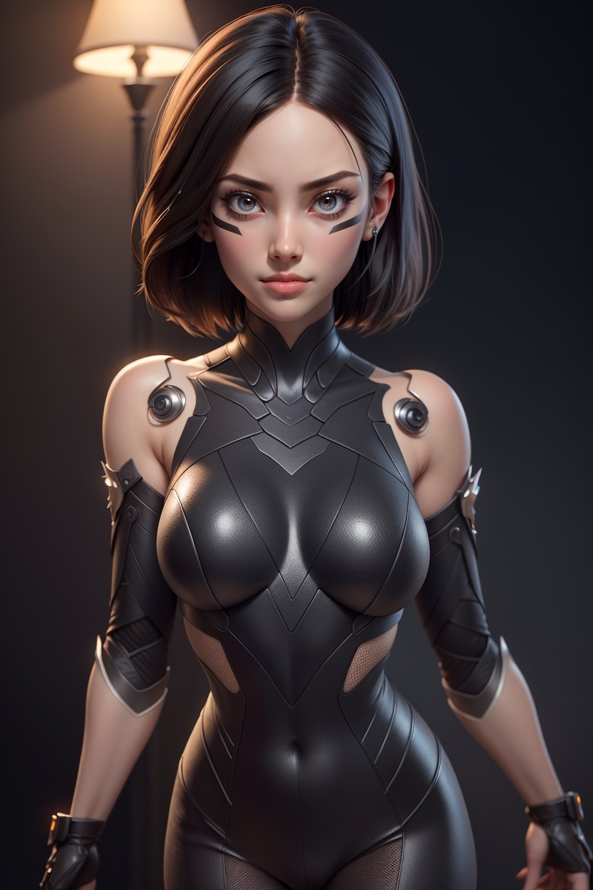 Gally (alita: Battle Angel), Biting Lip, Small Breast Furry AI Porn