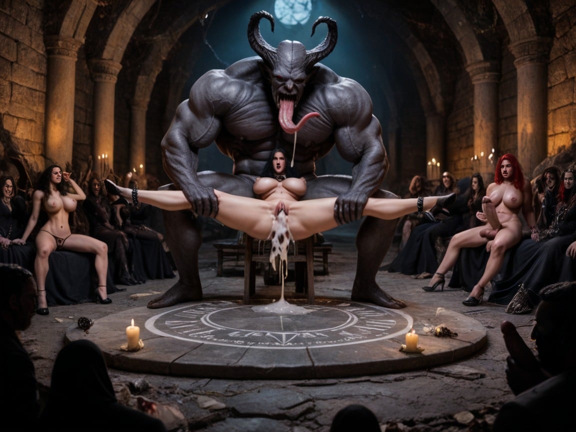 Thick Thighs, Sex Dungeon, Impregnation AI Porn