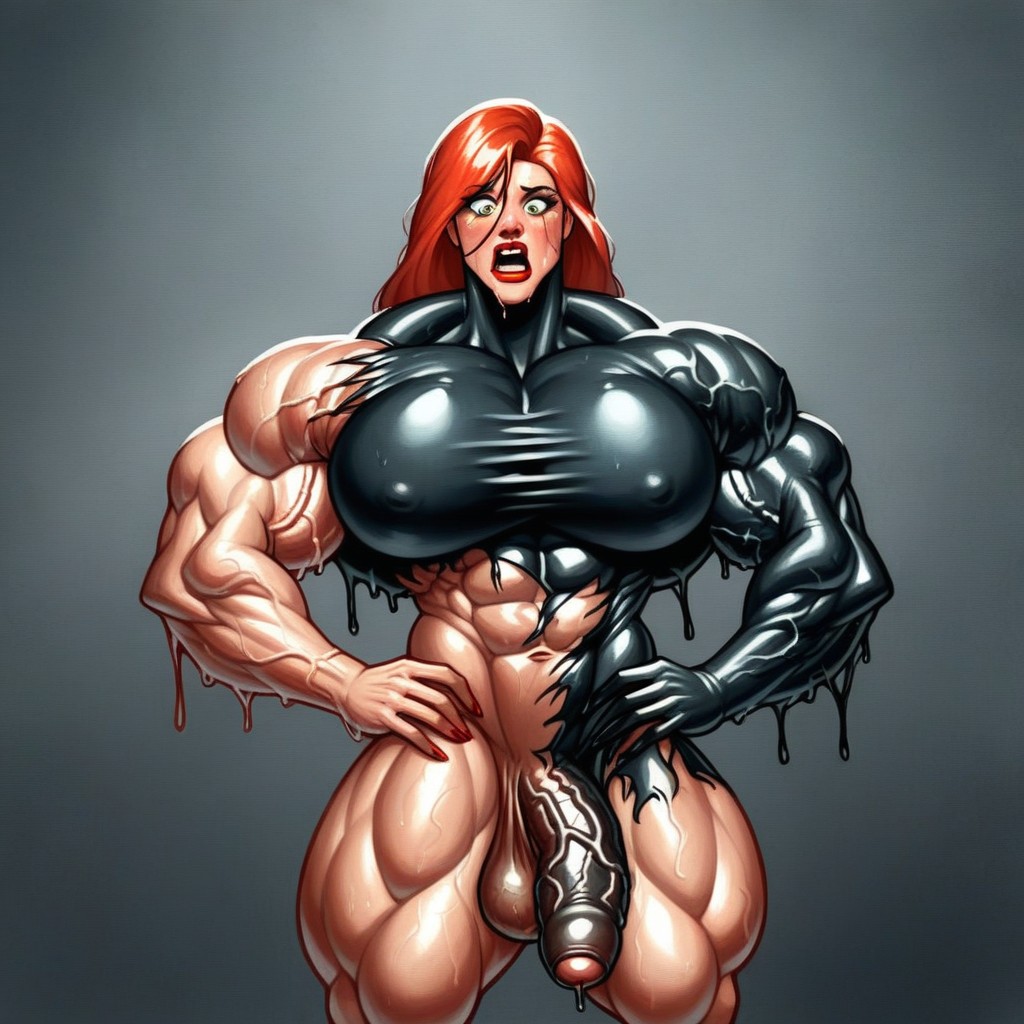 Shredded Muscle, Body Transformation, Veiny Biceps Shemale AI Porn
