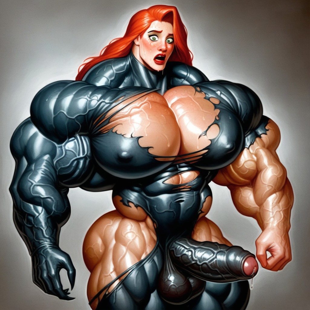 Long Foreskin, Shocked Impression, Muscle Growth Story Shemale AI Porn