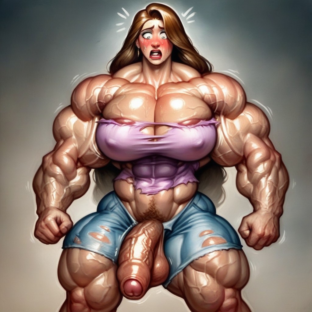 Body Transformation, Juicy Veins, Brunette Shemale AI Porn