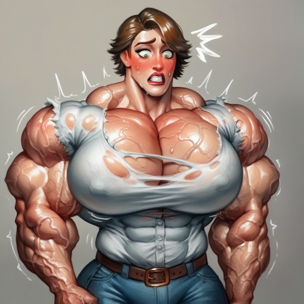 Hyper Veiny Dick, Hyper Muscle, Dick With Veiny Forskin Shemale AI Porn