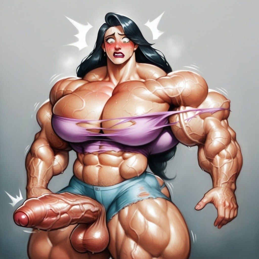 Long Foreskin, Juicy Veins, Milf Futa In Pixar Style Shemale AI Porn