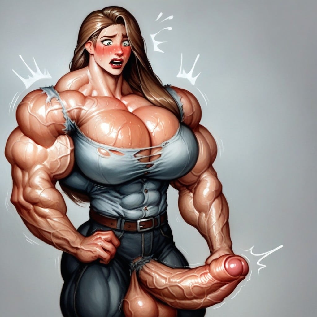 Milf Futa In Pixar Style, Sweaty, Bounce Lines Shemale AI Porn