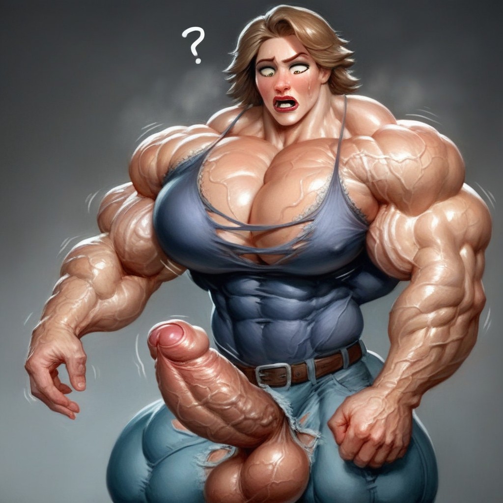 Hyper Veiny Dick, Veiny Biceps, Vein Monster Shemale AI Porn