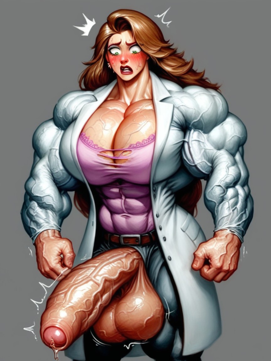 Over Pumped Veins, Embarrassed , Massive Veiny Armsveins Popping Shemale AI Porn