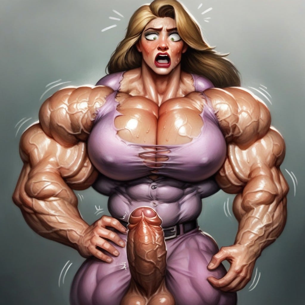 Blow Up Muscle, Veins Expansion, She Dreams Of Muscle Growth Shemale AI Porn