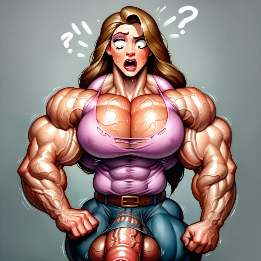 Veiny Body, Dick With Veiny Forskin, Body Transformation Shemale AI Porn