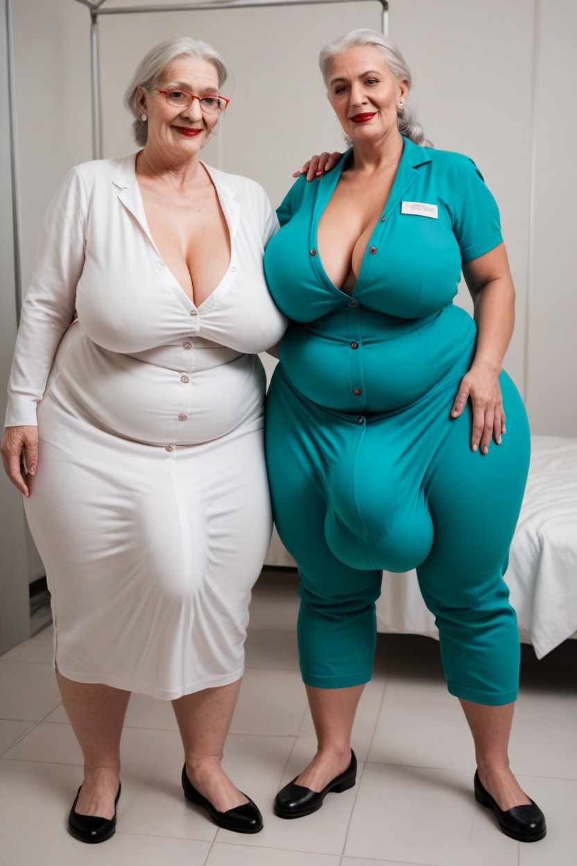 Fat, Obese, Gigantic Shemale AI Porn