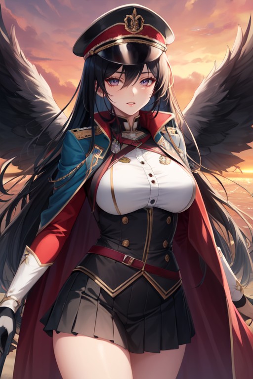 Red Sky, Perfect Anatomy, Upper Body AI Porn